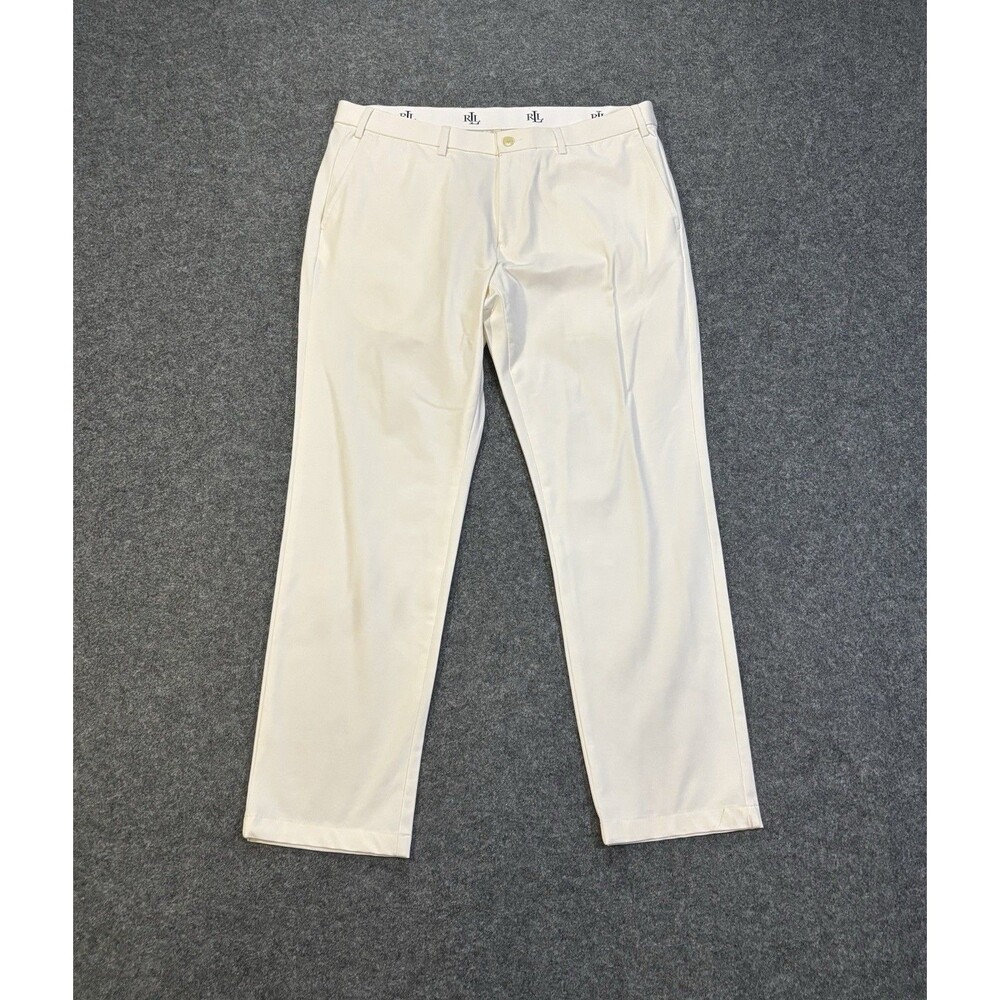 Ralph Lauren Pants Mens Size 36x30 Performance Chino Cream Ivory Stretch